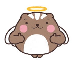 eyedbear0319 cat good lovely dango Sticker