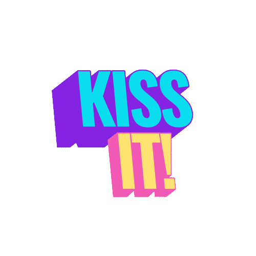 thatdesignerben giphyupload pink kiss pride Sticker