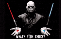 the_starwars__fanpage starwars matrix choice choose GIF