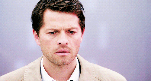 misha collins baby in a trench coat GIF
