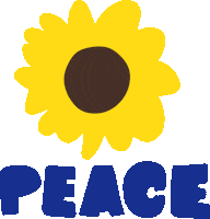 War Peace Sticker by Mathilde Cabanas