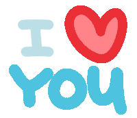 Red And Blue Love Sticker by Ai and Aiko