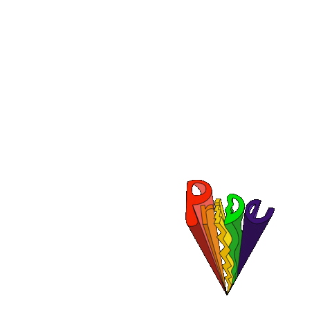 Party Rainbow Sticker