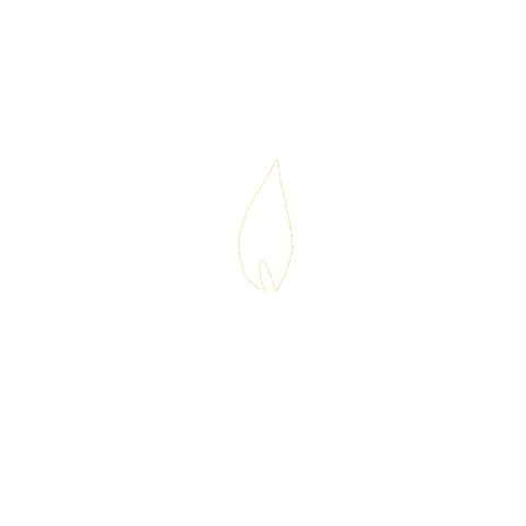 grintealatte candle flame flames flicker Sticker