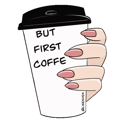 Nails Coffe Sticker