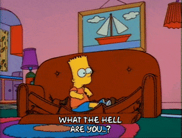 Scared Season 3 GIF by The Simpsons