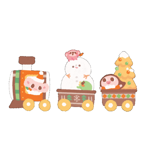 Happy Christmas Tree Sticker