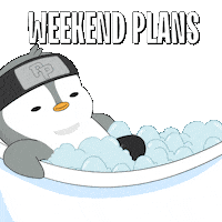 Relaxing Chill Out Sticker by Pudgy Penguins