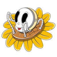 lhgmlnsn sunflower surrealism mln bungamatahari Sticker
