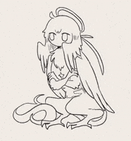 Nakuzasha animation illustration angel breath GIF