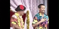 clown talking GIF