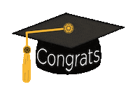 Hat Congratulations Sticker by PLU
