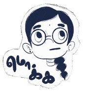 Tamil Sticker by Rafflesia Illustration