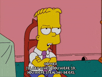 angry bart simpson GIF
