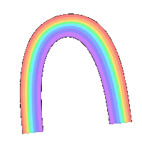 kamsart happy art fun rainbow Sticker