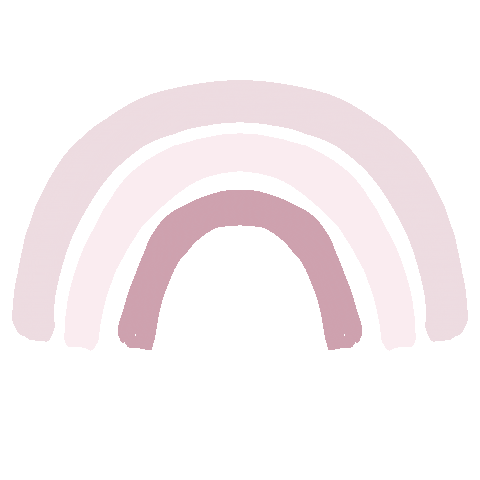 Pink Rainbow Sticker by jenny henderson studio