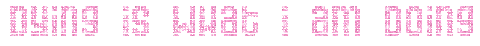 pink text STICKER by Midsummerish