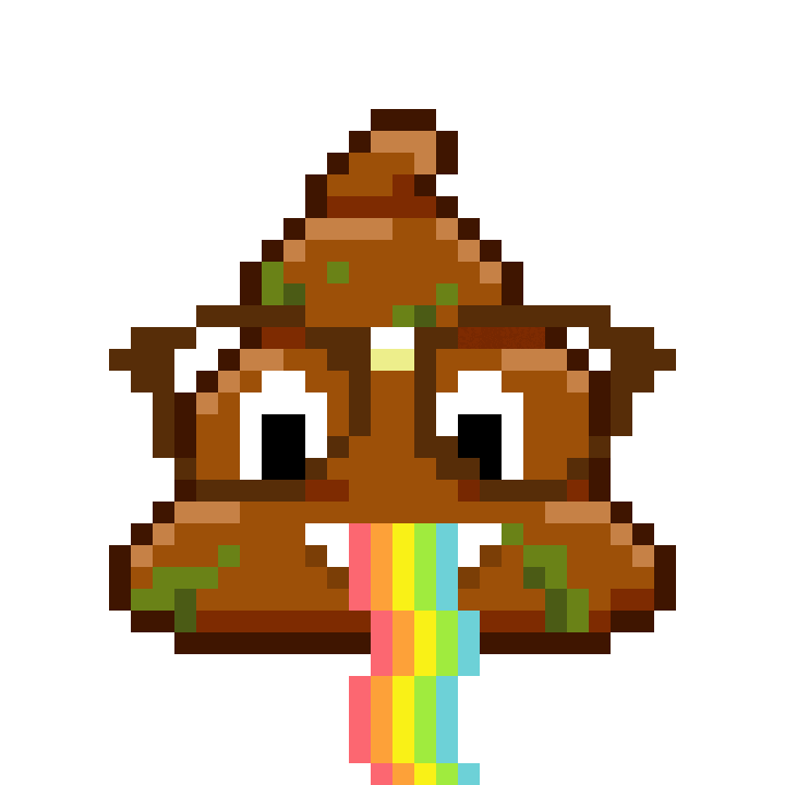 Art Shitting Sticker by Poopies.io