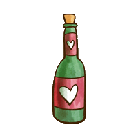 dianavic27 wine bottle winelover historiasliquidas Sticker