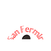 San Fermin Fiestas Sticker by la librería de la estafeta