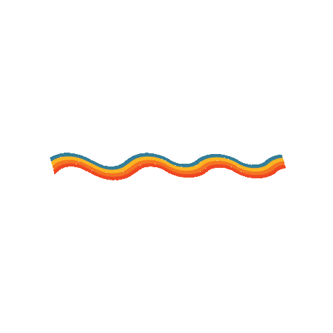 sugarenchantment rainbow waves funky rainbowflag Sticker
