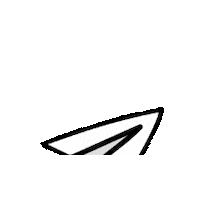 Paper Airplane Sticker by LALA stuff