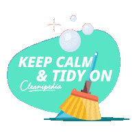 CleanipediaSA home house cleaning broom Sticker