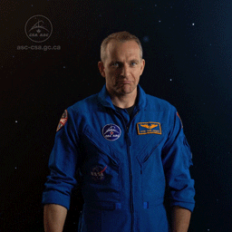 agencespatialecanadienne micro fin espace astronaute GIF