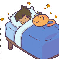 Cat Sleep Sticker by Castaways