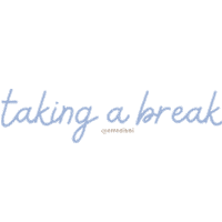 Break Time Calligraphy Sticker