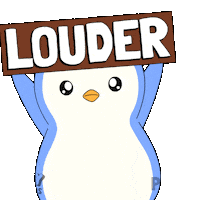 Preach Turn Up Sticker by Pudgy Penguins