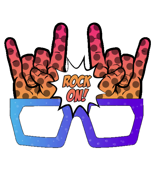 rock on party Sticker by DR Ultra