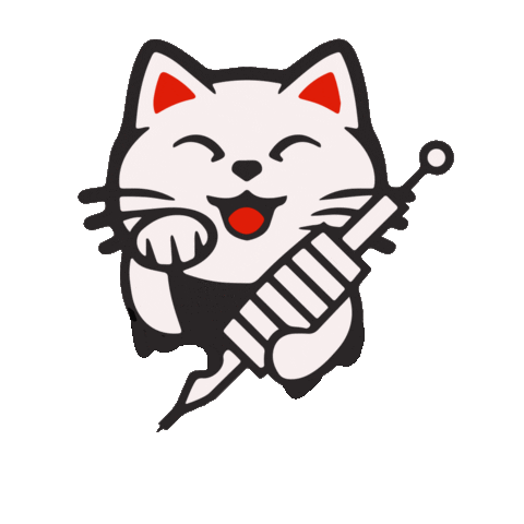 Cat Tattoo Sticker