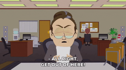 angry desk GIF by South Park 