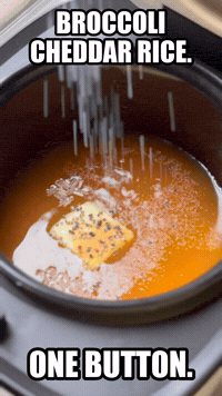 Broccoli Cheddar Rice. One Button. | Rice Robot