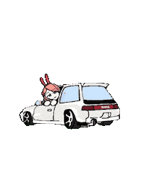 Umarusora cars honda civic umarlangit Sticker