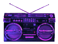 Boombox Sticker by MORPHOICE