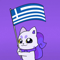 Flag Greece GIF by Lucky Kat Studios