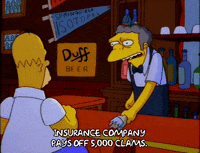 homer simpson drinking GIF