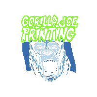 GorillaJoePrinting joe company gorilla printing Sticker