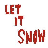 Let It Snow Christmas Sticker