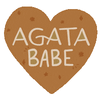 agatapty love heart summer babe Sticker