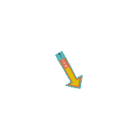 clementinesunshine arrow pointing clementine sunshine fun arrow Sticker