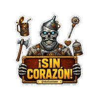 Tin Man Halloween Sticker