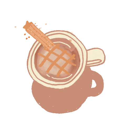 CloudCafe coffee churros cloud cafe Sticker