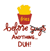 Guys Fries Sticker