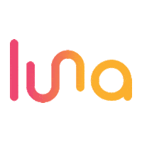 lunadesigncria logo design brand luna Sticker