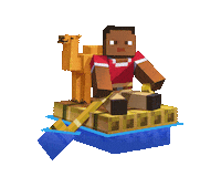 Boat Floating Sticker by Minecraft