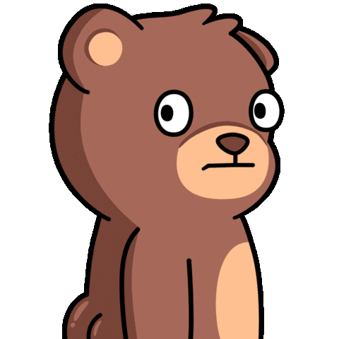 Nervous Side Eye Sticker by BEARISH