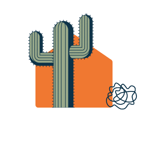 Cactus Desert Sticker by Vacasa